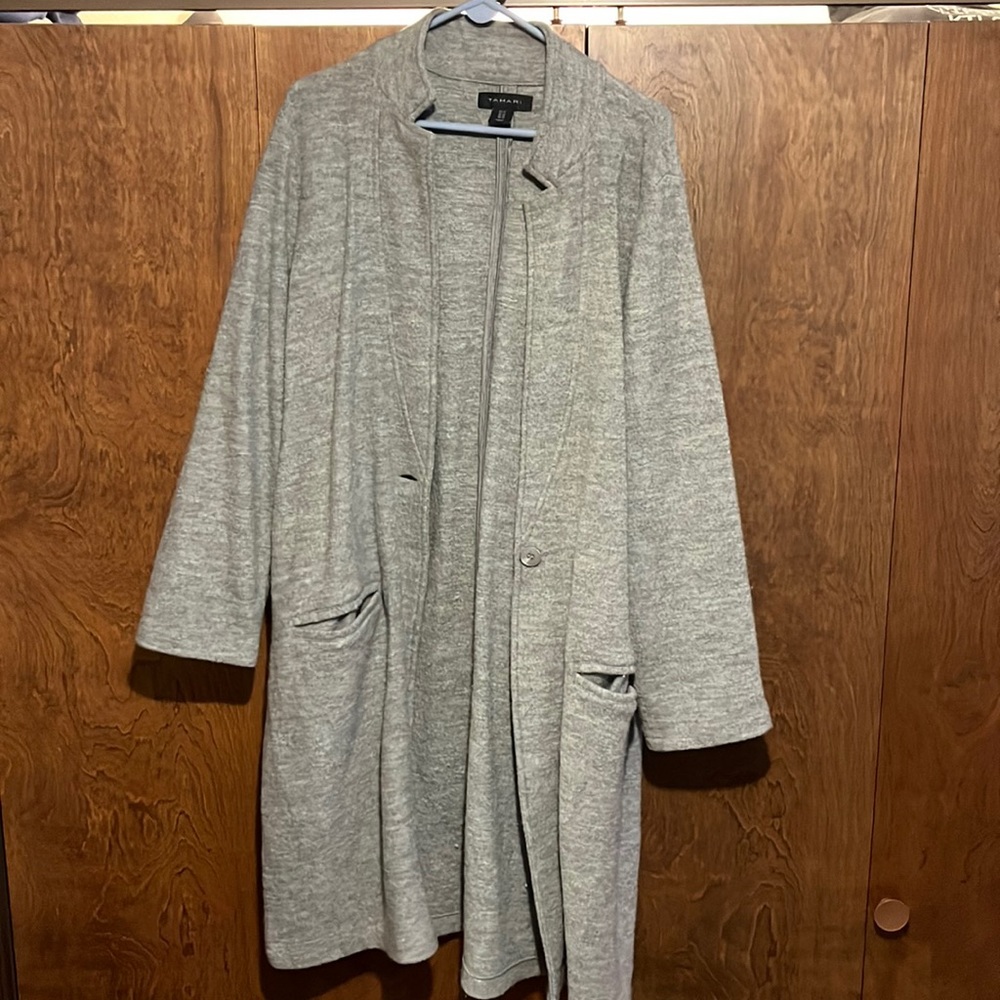 Tahari Gray Wool Women’s Coat